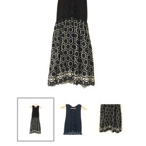 Stunning Anthropologie Black & White Dress